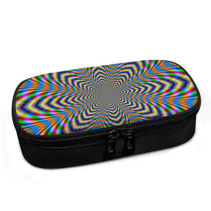 Octagonal Psychedelic Optical Illusion Insulin Cooler Travel Case