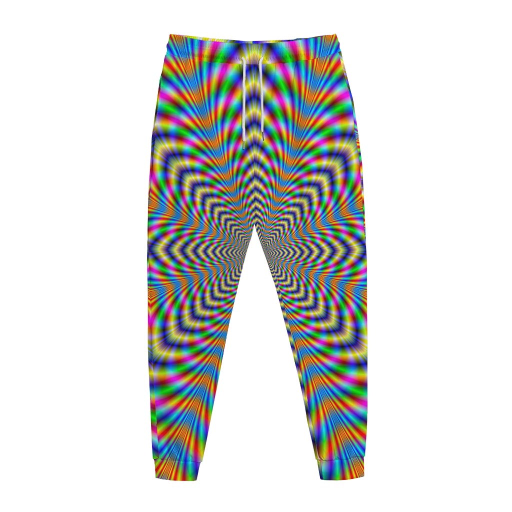 Octagonal Psychedelic Optical Illusion Jogger Pants