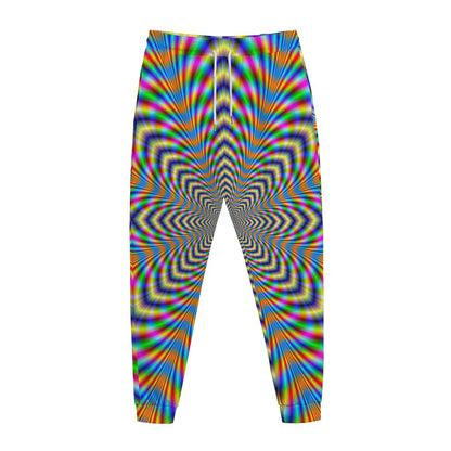 Octagonal Psychedelic Optical Illusion Jogger Pants