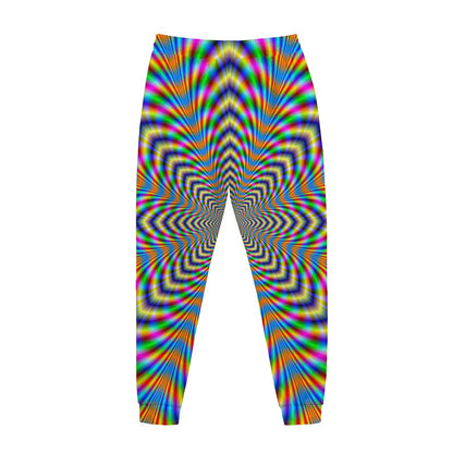 Octagonal Psychedelic Optical Illusion Jogger Pants