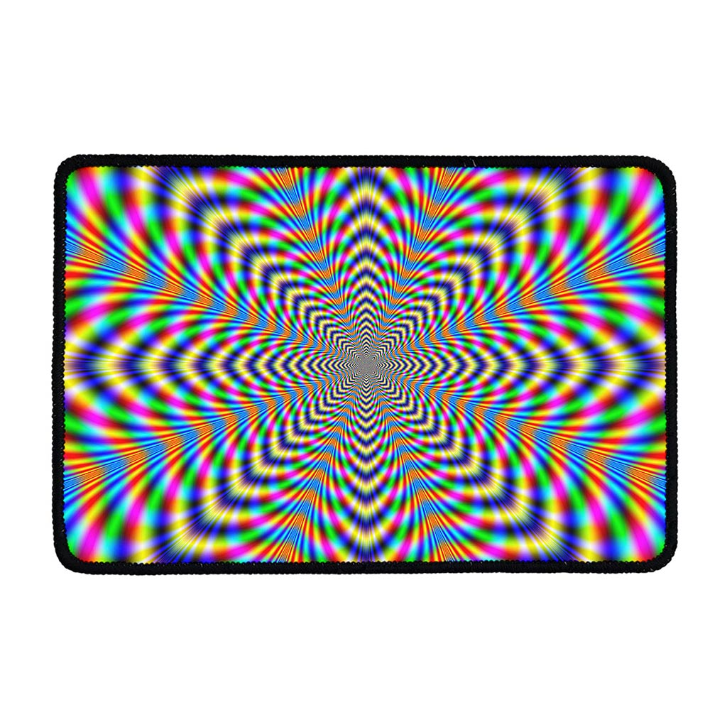Octagonal Psychedelic Optical Illusion Kitchen Mat