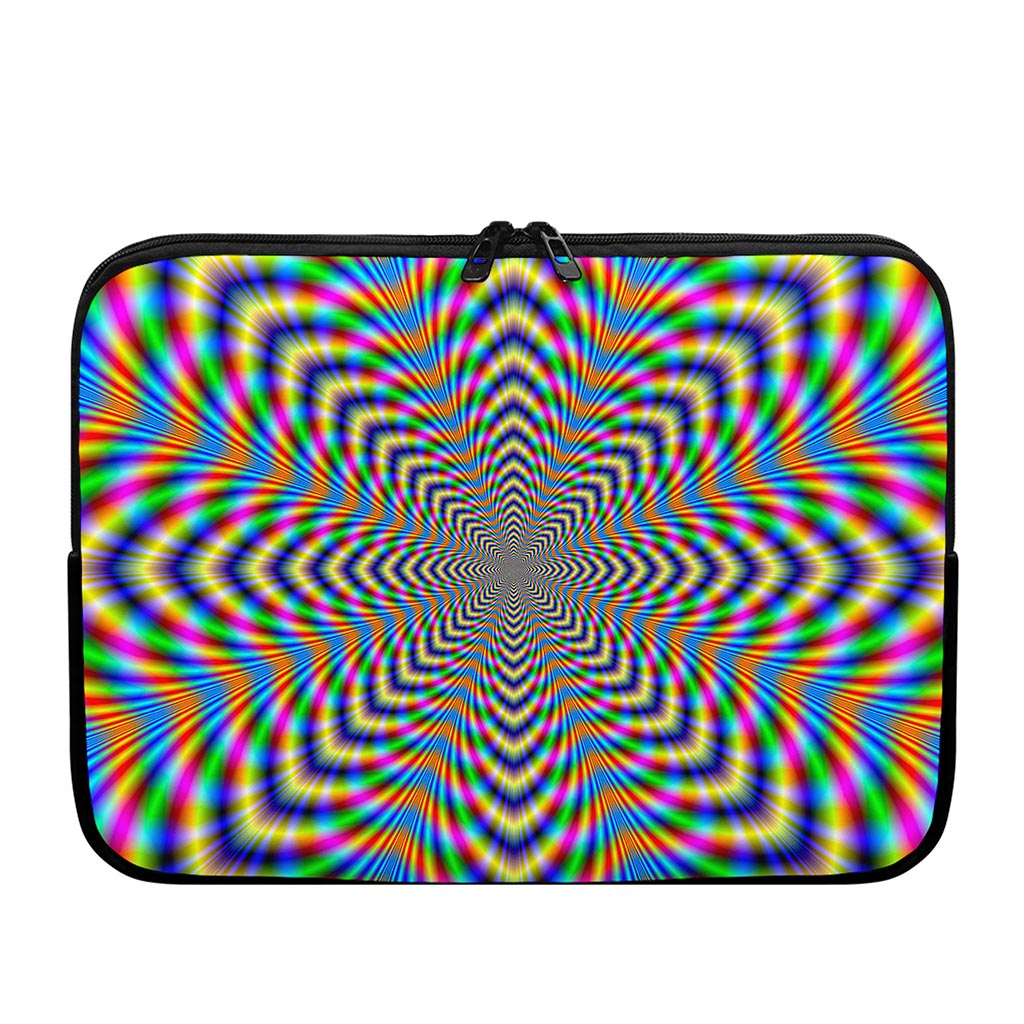 Octagonal Psychedelic Optical Illusion Laptop Sleeve