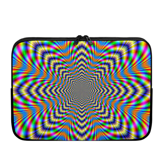 Octagonal Psychedelic Optical Illusion Laptop Sleeve