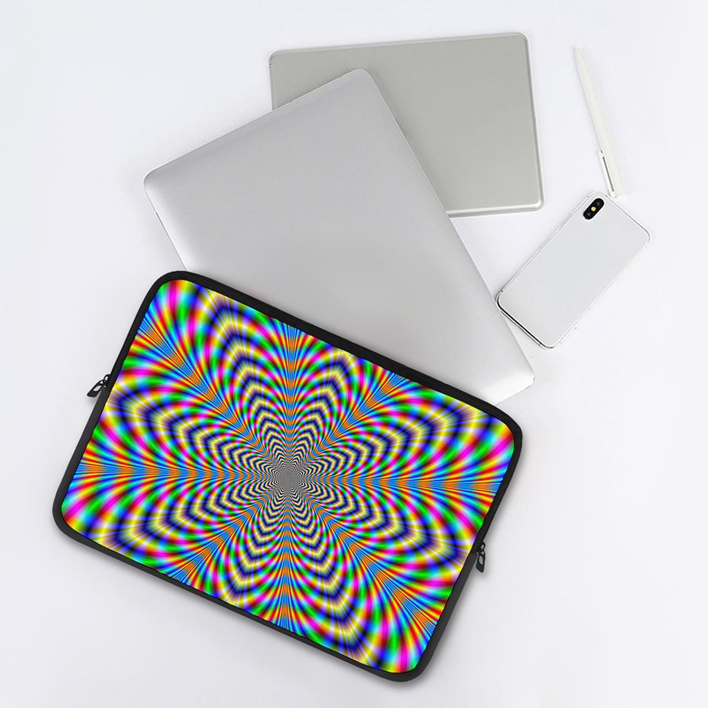 Octagonal Psychedelic Optical Illusion Laptop Sleeve