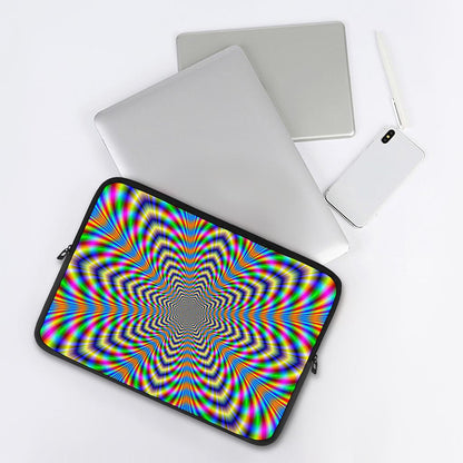 Octagonal Psychedelic Optical Illusion Laptop Sleeve