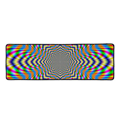 Octagonal Psychedelic Optical Illusion Long Kitchen Mat