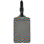 Octagonal Psychedelic Optical Illusion Luggage Tag