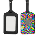 Octagonal Psychedelic Optical Illusion Luggage Tag