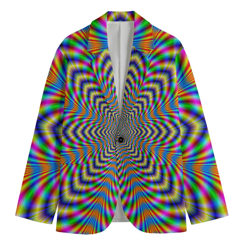 Octagonal Psychedelic Optical Illusion Men's Blazer