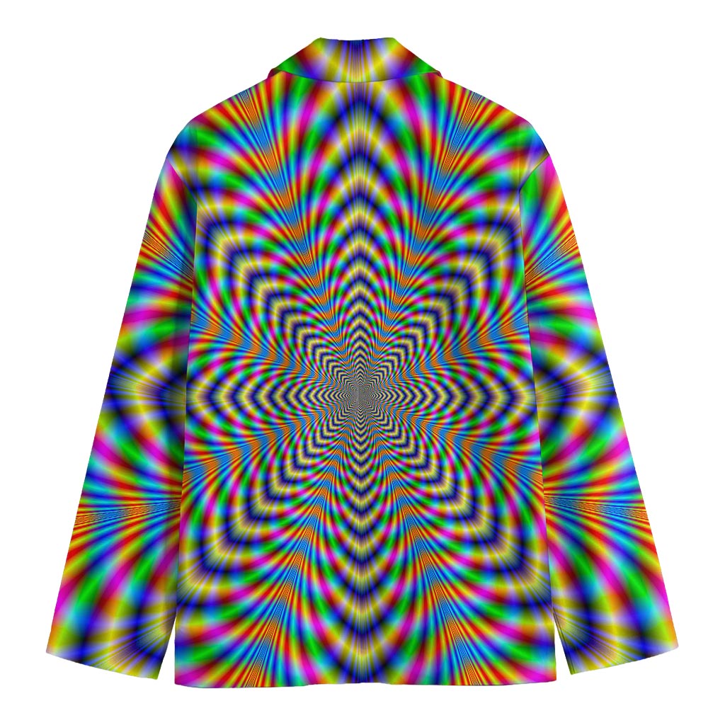 Octagonal Psychedelic Optical Illusion Men's Blazer