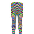 Octagonal Psychedelic Optical Illusion Men's Leggings