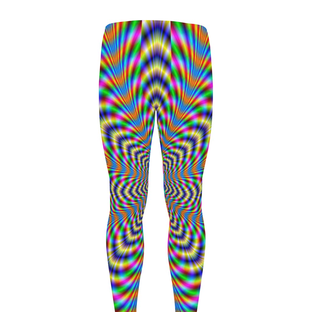 Octagonal Psychedelic Optical Illusion Men's leggings