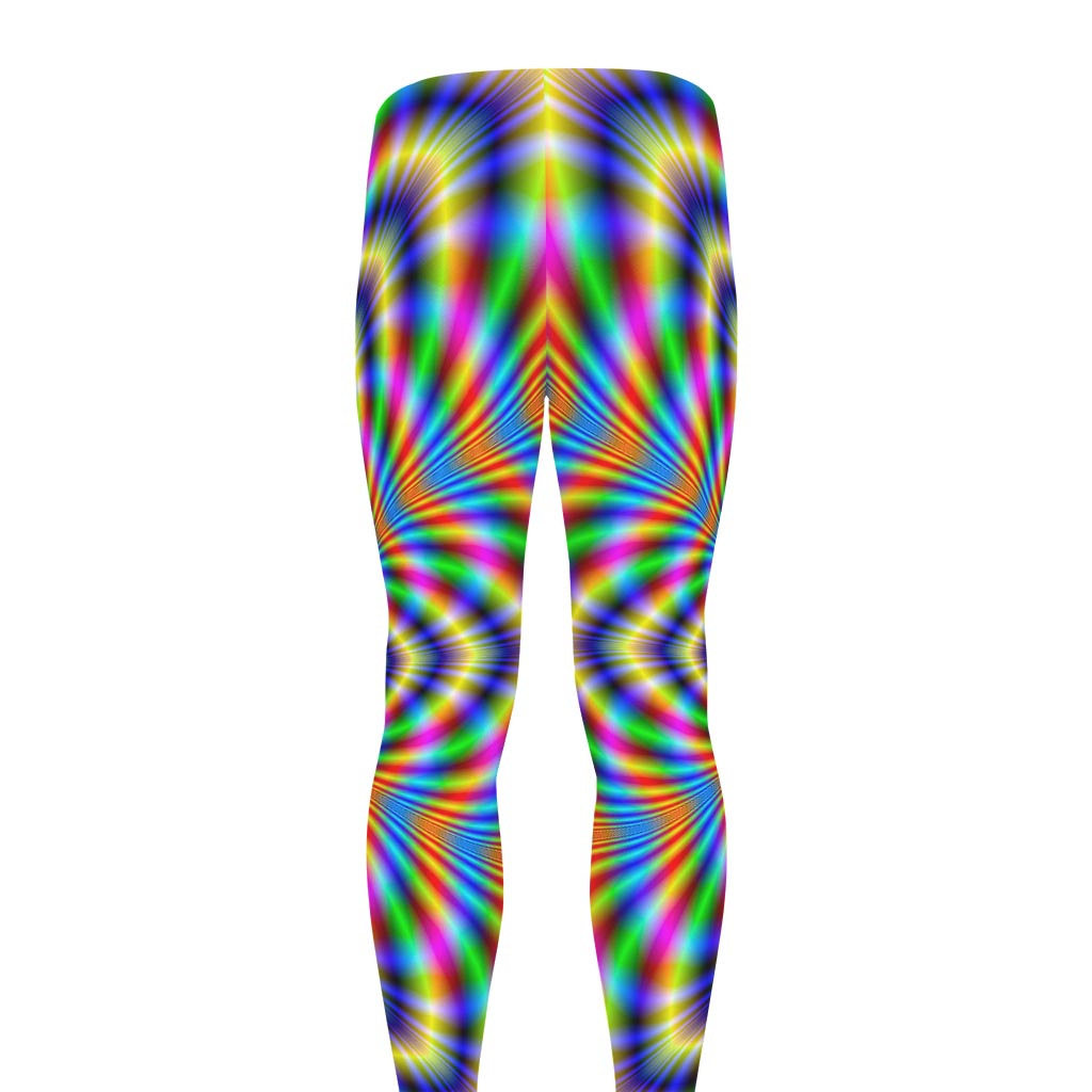 Octagonal Psychedelic Optical Illusion Men's leggings