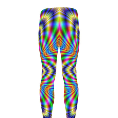 Octagonal Psychedelic Optical Illusion Men's leggings