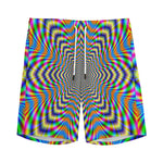 Octagonal Psychedelic Optical Illusion Men's Sports Shorts