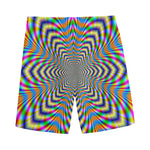 Octagonal Psychedelic Optical Illusion Men's Sports Shorts