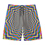 Octagonal Psychedelic Optical Illusion Men's Swim Trunks