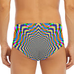 Octagonal Psychedelic Optical Illusion Men's Triangle Swim Briefs