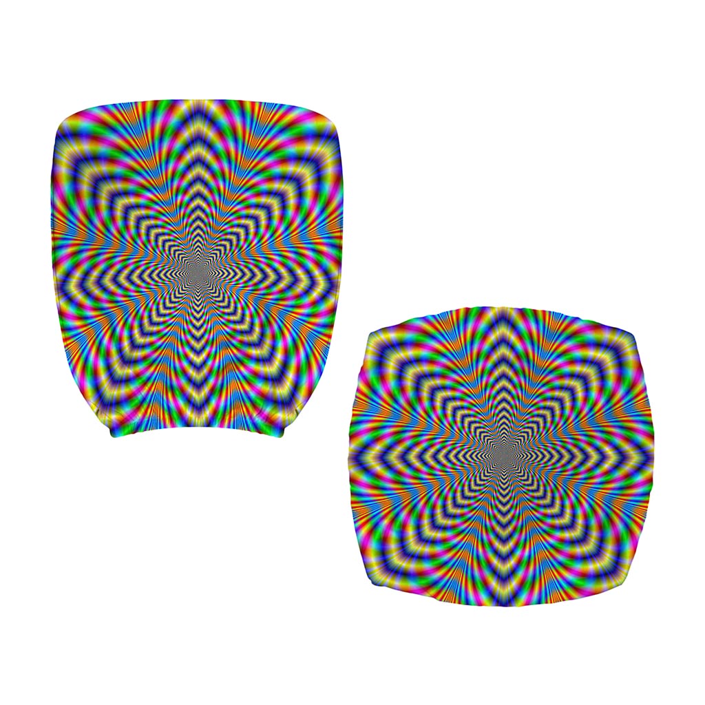 Octagonal Psychedelic Optical Illusion Office Chair Cover
