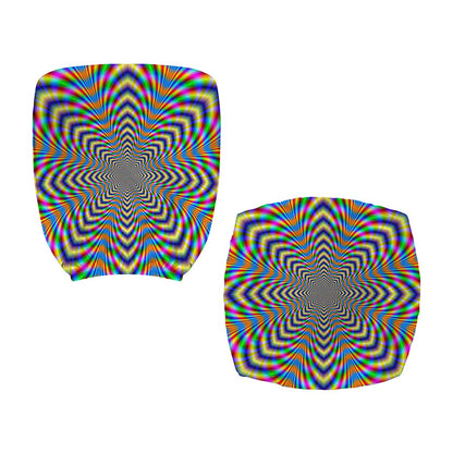 Octagonal Psychedelic Optical Illusion Office Chair Cover