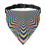 Octagonal Psychedelic Optical Illusion Over The Collar Dog Bandana