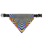 Octagonal Psychedelic Optical Illusion Over The Collar Dog Bandana