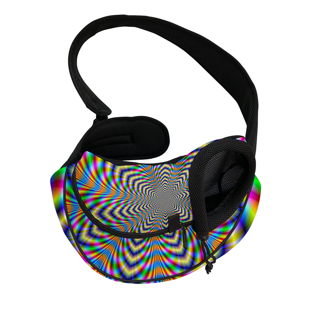 Octagonal Psychedelic Optical Illusion Pet Sling Carrier