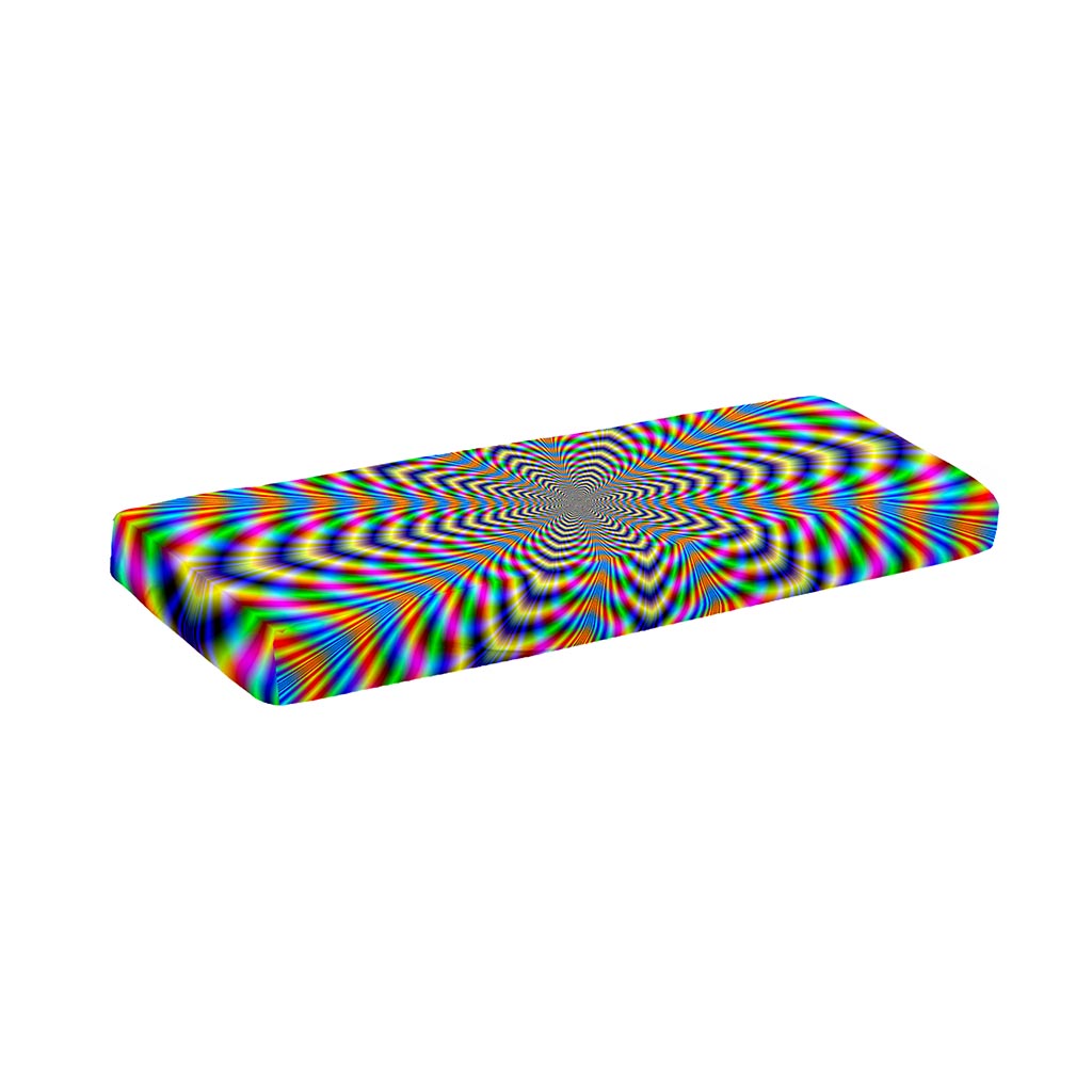 Octagonal Psychedelic Optical Illusion Piano Keyboard Cover