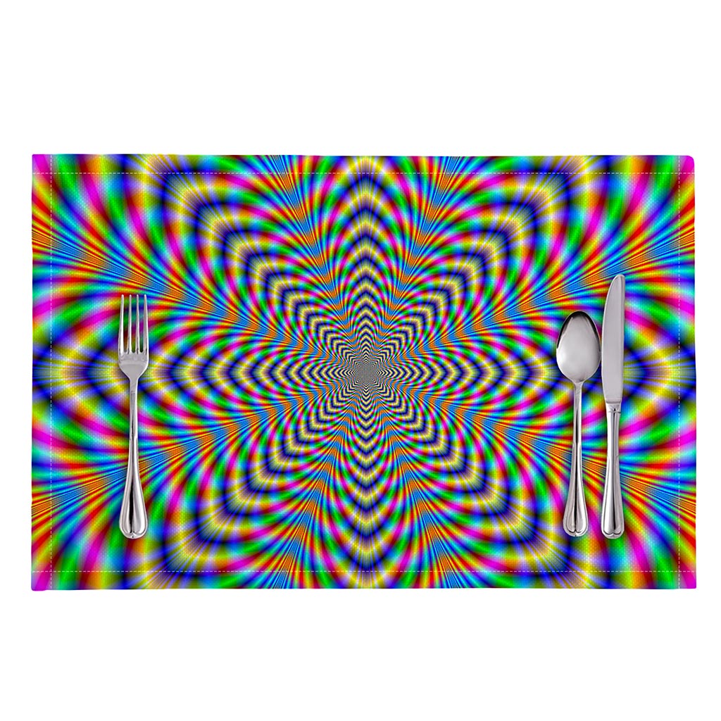 Octagonal Psychedelic Optical Illusion Placemat