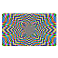 Octagonal Psychedelic Optical Illusion Polyester Doormat