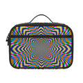 Octagonal Psychedelic Optical Illusion Portable Lunch Bag