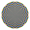 Octagonal Psychedelic Optical Illusion Round Blanket