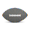Octagonal Psychedelic Optical Illusion Rugby Ball