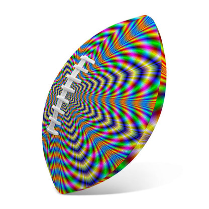 Octagonal Psychedelic Optical Illusion Rugby Ball
