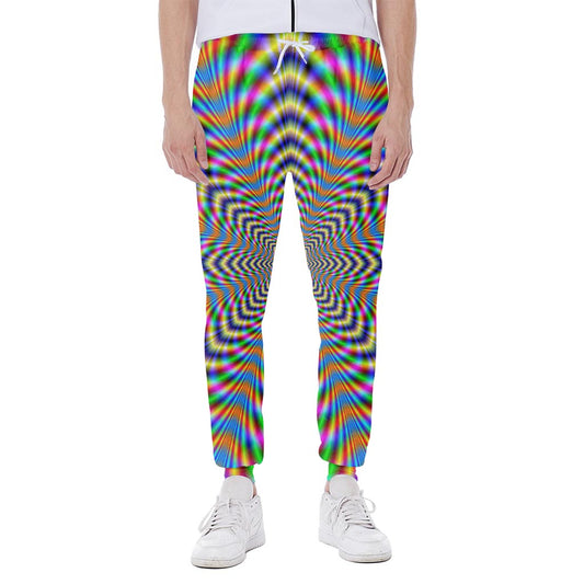 Octagonal Psychedelic Optical Illusion Scuba Joggers