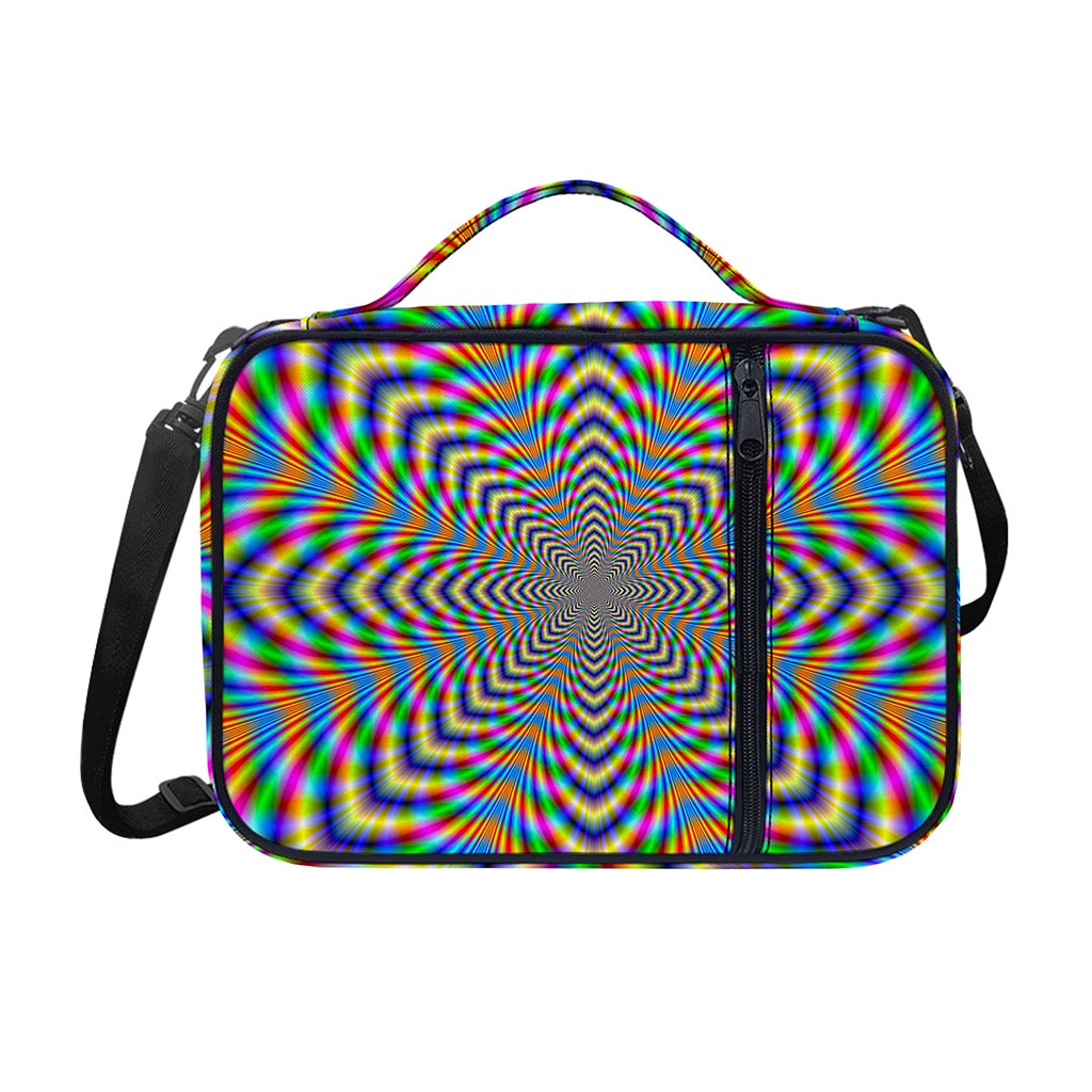 Octagonal Psychedelic Optical Illusion Shoulder Strap Bible Bag