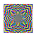 Octagonal Psychedelic Optical Illusion Silk Bandana
