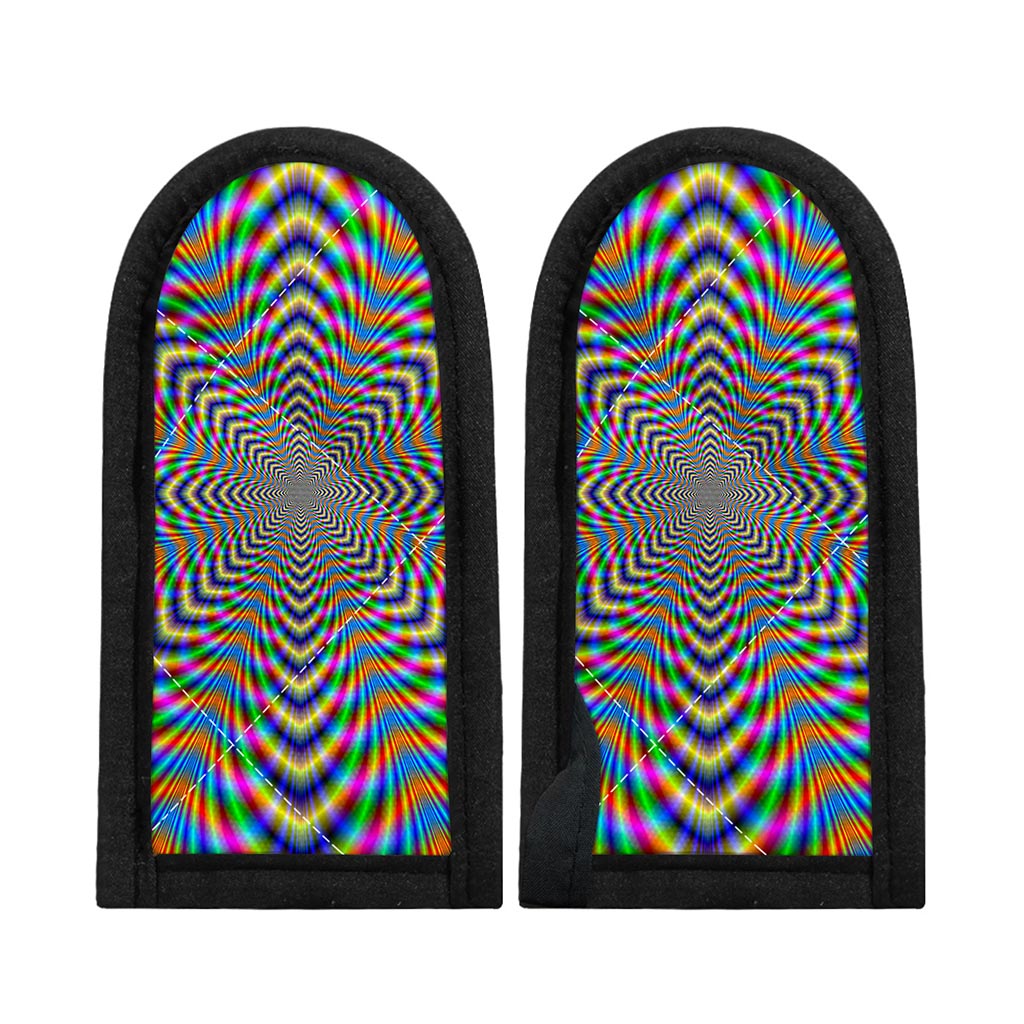 Octagonal Psychedelic Optical Illusion Skillet Handle Cover