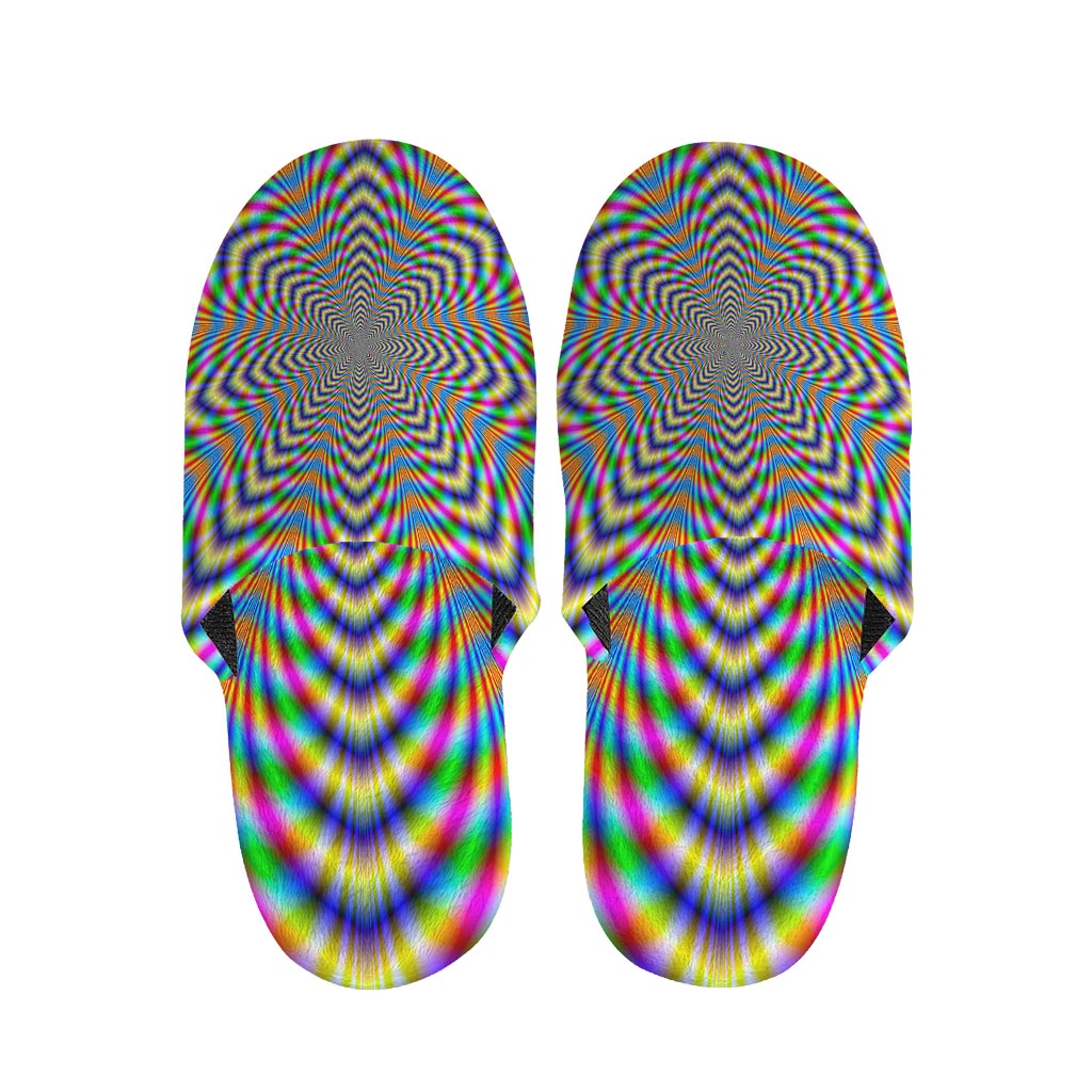 Octagonal Psychedelic Optical Illusion Slippers