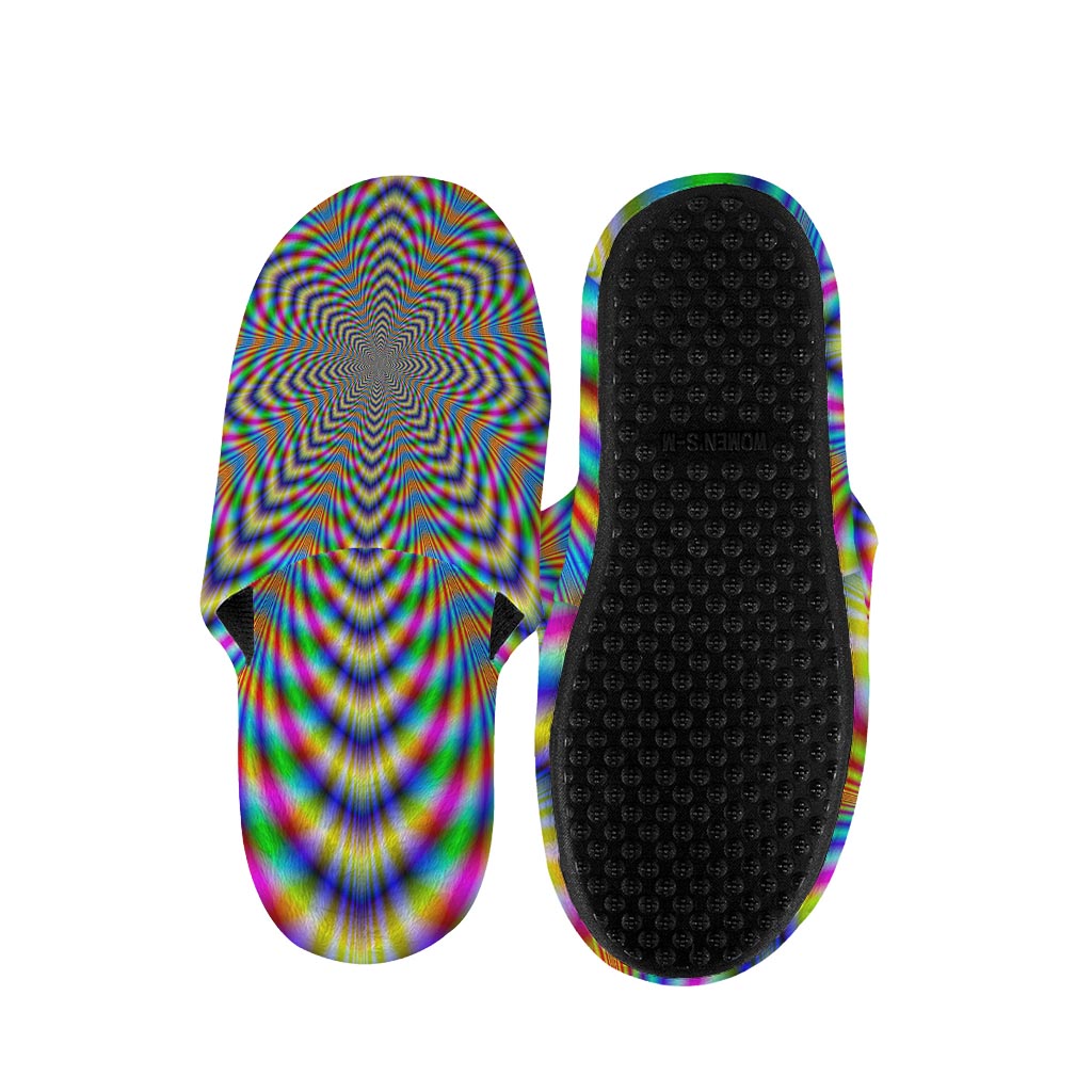 Octagonal Psychedelic Optical Illusion Slippers