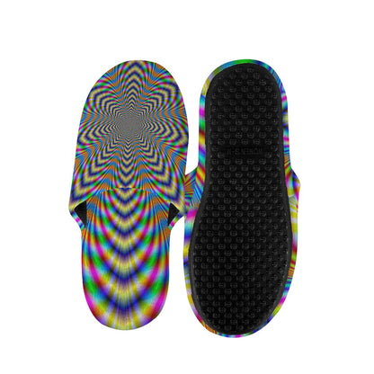 Octagonal Psychedelic Optical Illusion Slippers