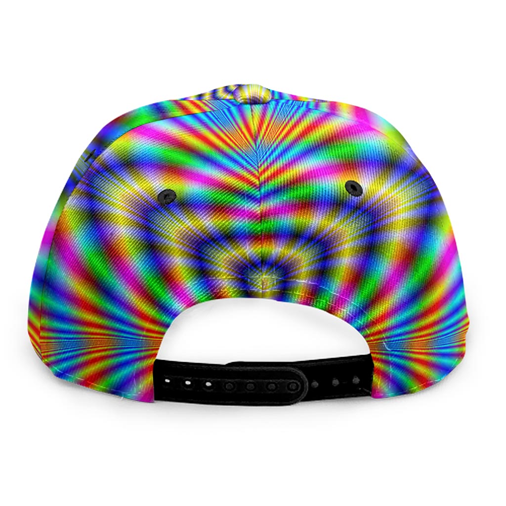 Octagonal Psychedelic Optical Illusion Snapback Cap