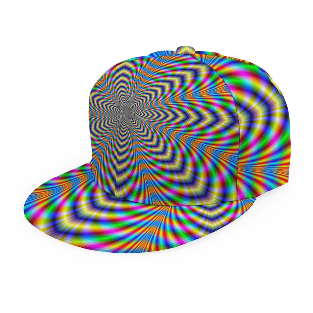 Octagonal Psychedelic Optical Illusion Snapback Cap