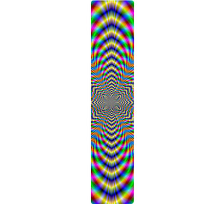 Octagonal Psychedelic Optical Illusion Table Runner