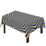 Octagonal Psychedelic Optical Illusion Tablecloth