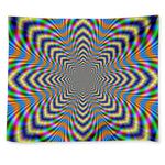 Octagonal Psychedelic Optical Illusion Tapestry