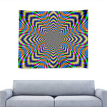 Octagonal Psychedelic Optical Illusion Tapestry
