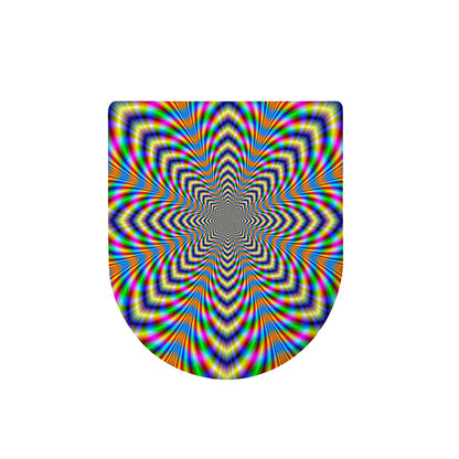 Octagonal Psychedelic Optical Illusion Toilet Lid Cover