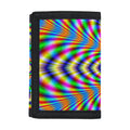 Octagonal Psychedelic Optical Illusion Trifold Wallet