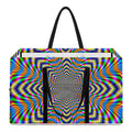 Octagonal Psychedelic Optical Illusion Utility Tote Bag